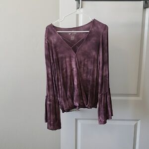Daydreamer Women's Purple Tie-Dye Top